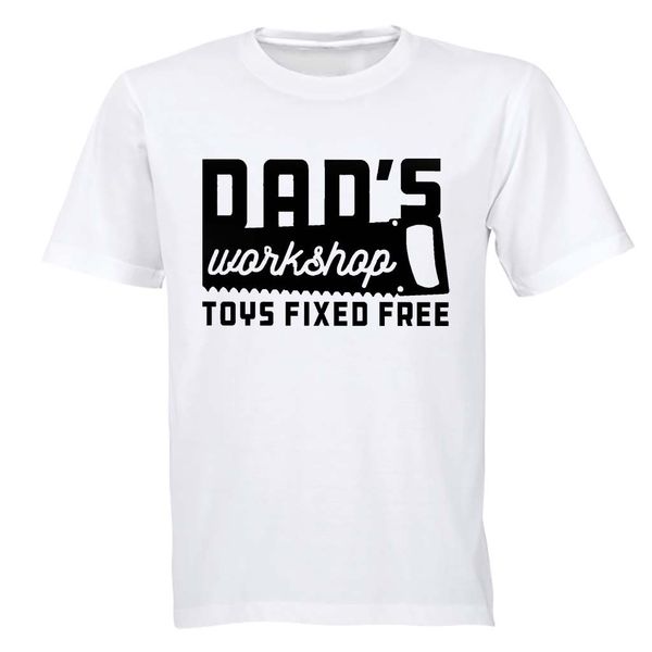 Dad's Workshop - Toys Fixed Free - Adults - T-Shirt Image