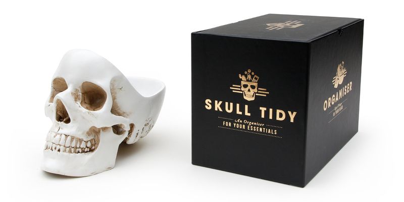 Suck Uk - Skull Tidy ( White)