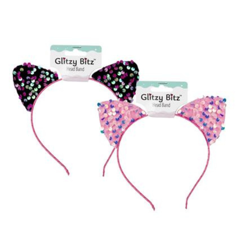 Hair Alice Band Sequin Cat Ears-2 Pack | Shop Today. Get it Tomorrow ...