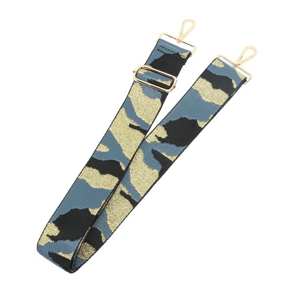 Camera Shoulder Strap Blue Gold Thicken Nylon