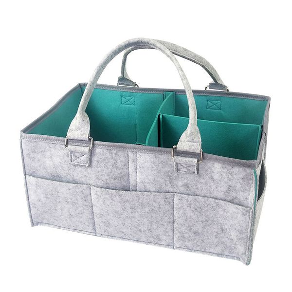 Baby Diaper Organizer- Grey&amp;Blue