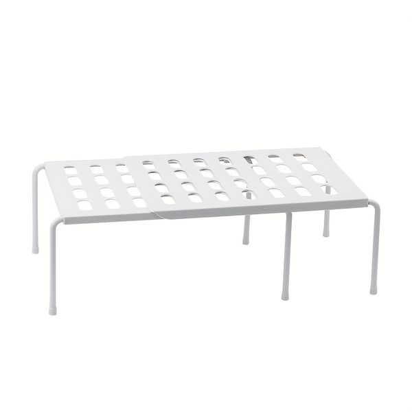 Portable And Adjustable Shoe Rack Multi-Purpose Organizer - White