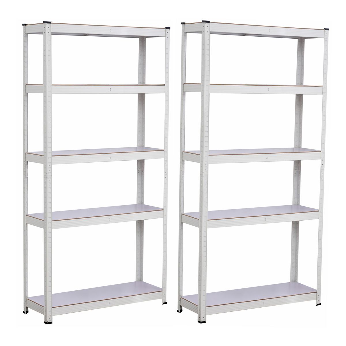 2X 180cm 5-Tier Heavy Duty Metal Garage Shelving Unit Storage