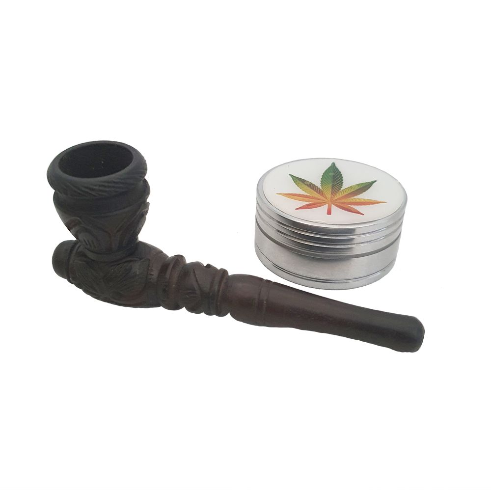 Herb & Tobacco Smoking Pipe with Grinder Shop Today. Get it Tomorrow