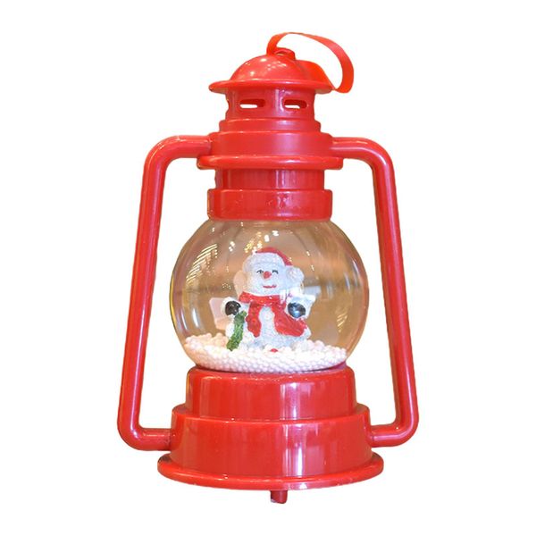 Christmas LED Lantern Retro Hanging Lantern Decorative Snow Globe