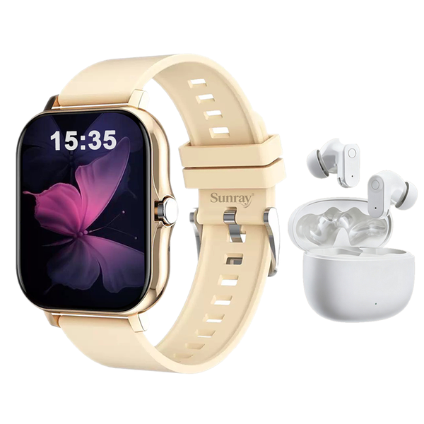 Elegant Smartwatch &amp; Wireless Earphones Gift Set for Women | SUNRAY