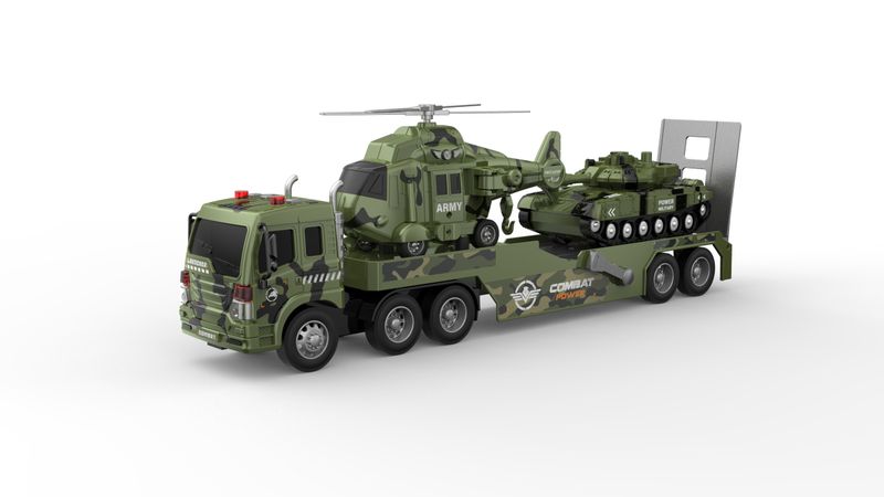 Toys of BOLDCUBE - Military Trailer Transport Truck (Green)