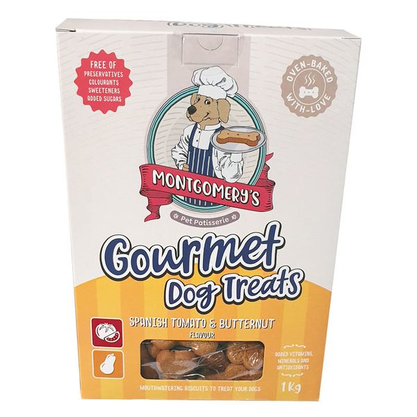 Montgomery's Gourmet Spanish Tomato &amp; Butternut Dog Treat 1kg
