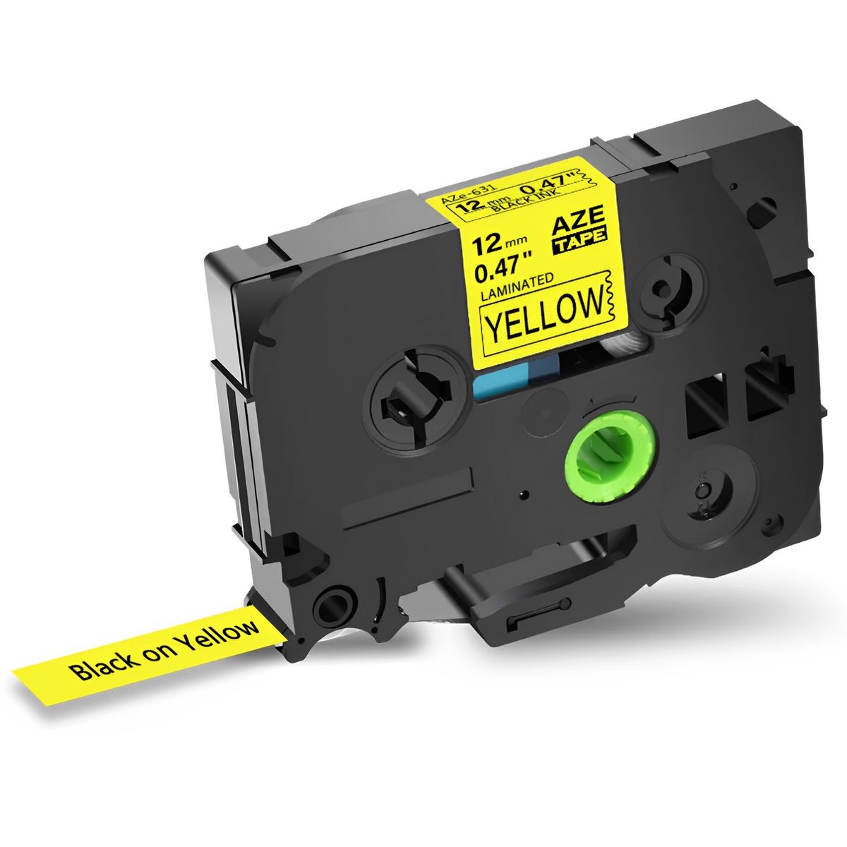 AZE-631 Brother Compatible Label Cartridge Black on Yellow 12mm