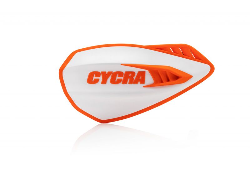 Cycra Cyclone White/Orange Handguards image