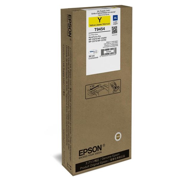 Epson T945440 Ink Bag XL Yellow for WF-C5290 / WF-C5790