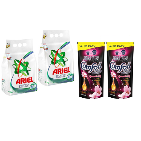 Comfort Fabric Conditioner & Ariel Auto Washing Powder (4kg