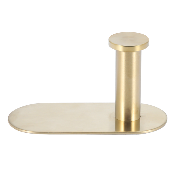 Wall Mounted Hand Towel Bar Rack Brushed Gold Stainless Steel Round Toilet