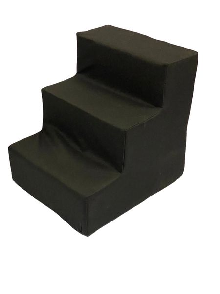 Doggie Steps - Narrow -3 Step - Black Canvas
