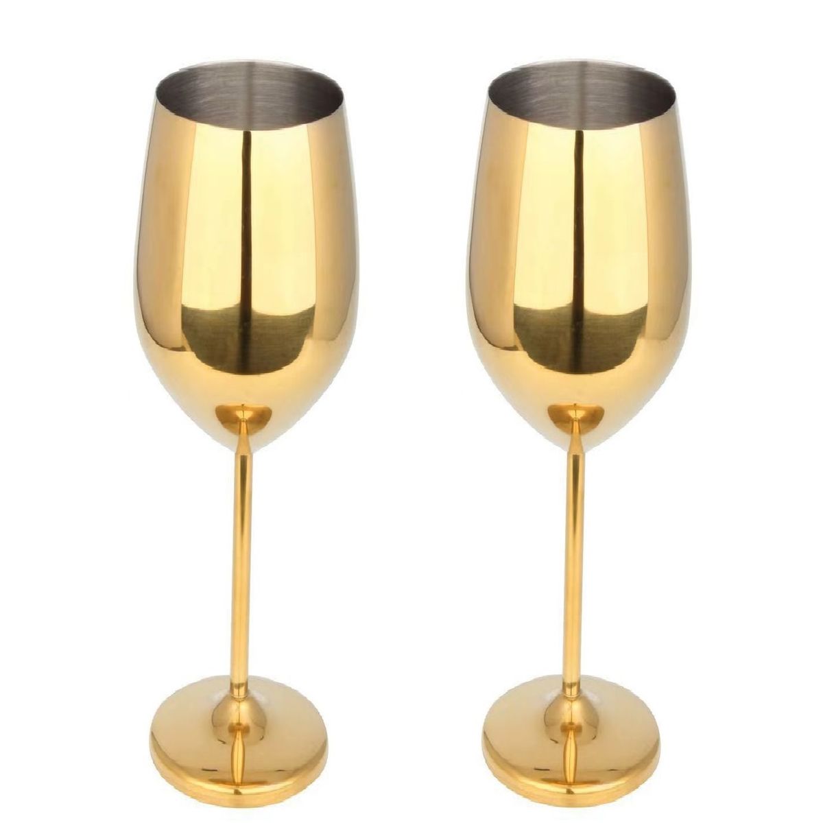 48 Pieces Fully Gold Borosilicate Glass Champagne Glasses | Shop Today ...