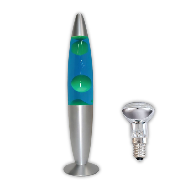Brightstar TL108 Yellow &amp; Blue Lava Lamp with Spare 20W Lava Lamp Bulb