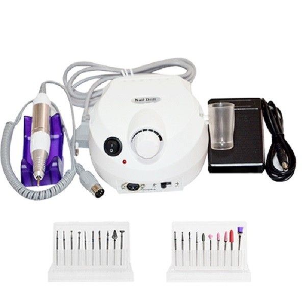 US-202 Electric Nail Grinding Drill Machine Nail Polish Remover - Black