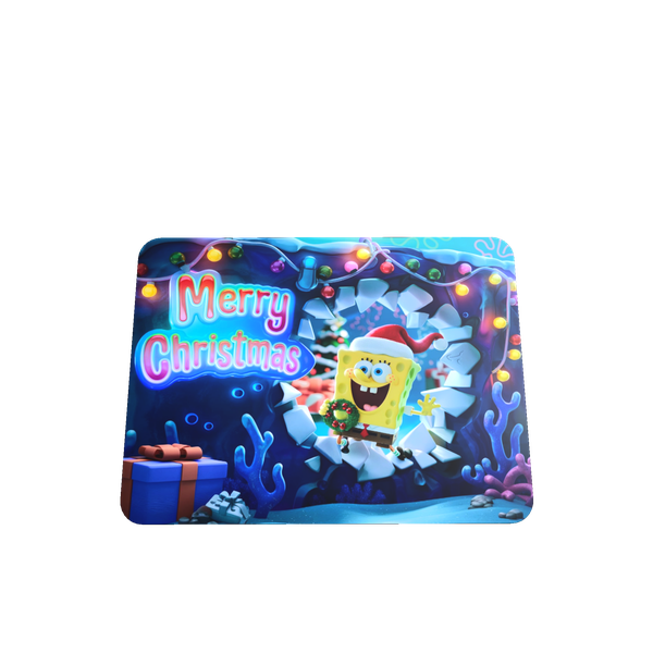 SpongeBob 3D Christmas Mouse Pad - Fun Gift for Kids, Fans &amp; Gamers