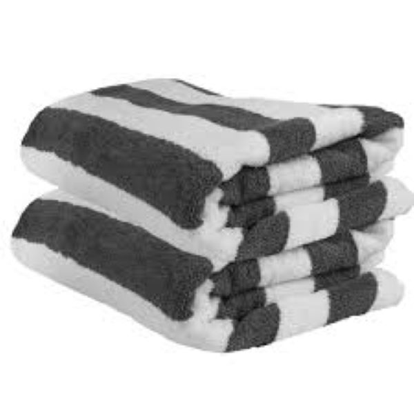 Cabana Beach Towel Charcoal 75 x 160cm