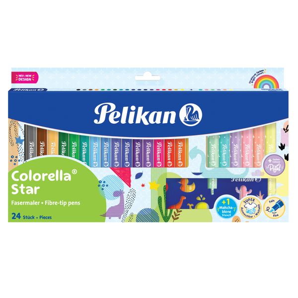 Pelikan Fibre-tip pens Colorella-Star with 24 Colours