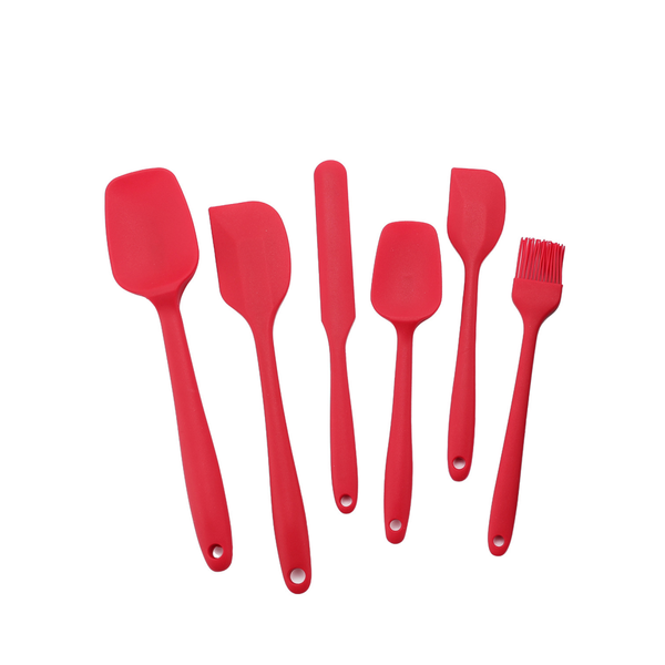 6-Piece Silicone Spatula Set - Heat Resistant, BPA Free, Food Grade