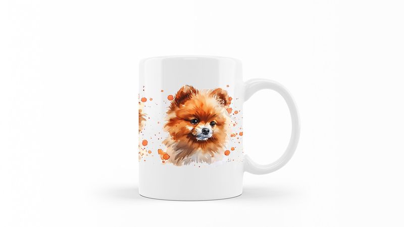 Pomeranian Printed Coffee Mug