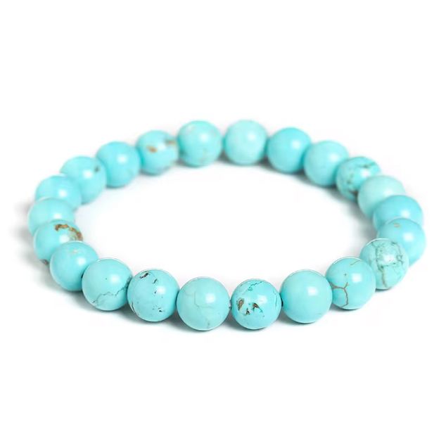 Holly Crystals - Turquoise Natural Stone Bracelet 8mm