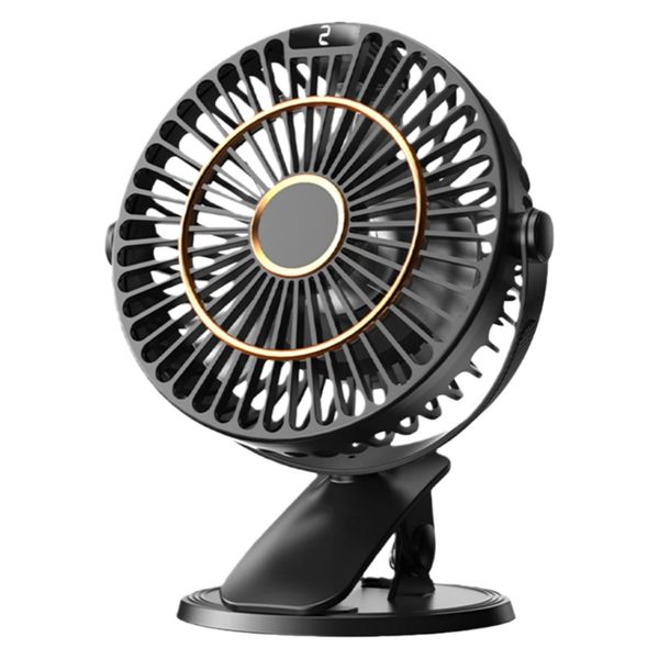 1 clip on small fan USB charging mini portable 6-inch student fan