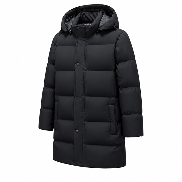 Hooded Puffer Jacket Insulated Design for Cold Weather