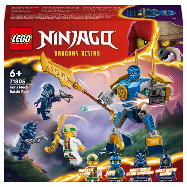 LEGO® NINJAGO® Jay’s Mech Battle Pack 71805 Building Toy Set - 78 Pieces