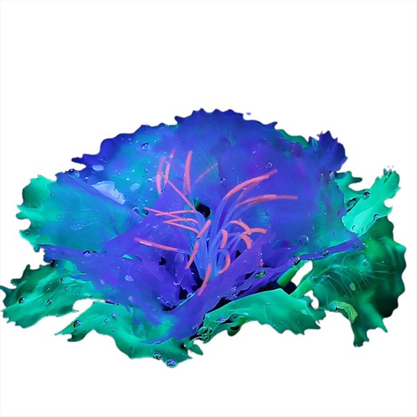 Pet Hobby Indoor Aquariums Artificial Silicone Plant (10 cm)