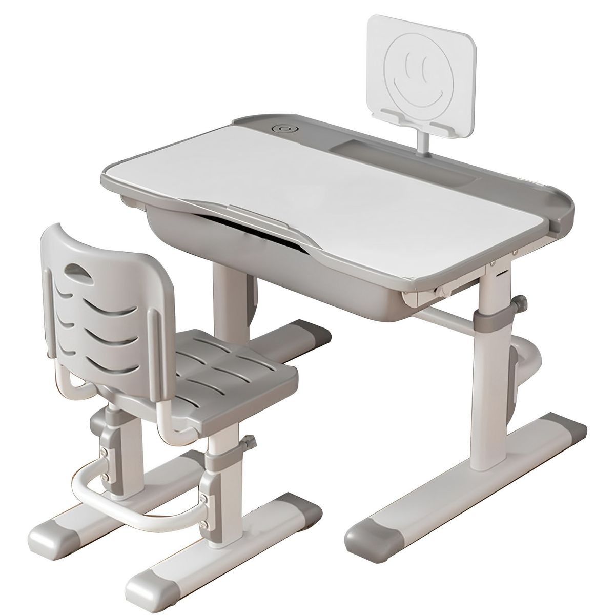 Ergonomic Kid Study Desk Chair Book Stand Set,Height Adjustable