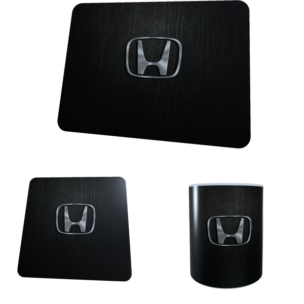 Honda - Logo - Coffee Mug, Coaster and Mouse Pad Combo