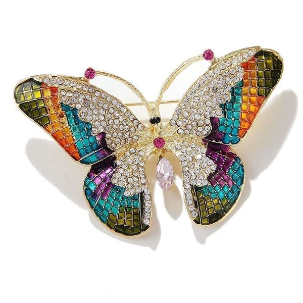 Palace Butterfly Trendy Temperament Elegant Luxury Zircon Brooch