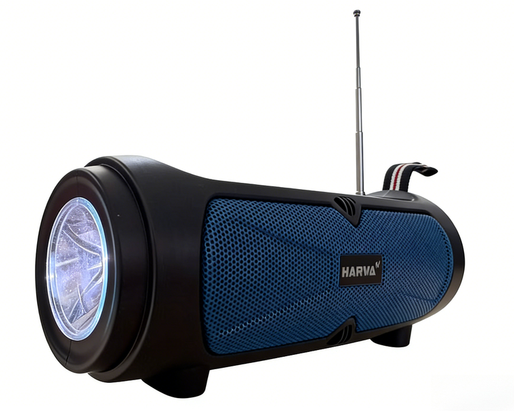 Outdoor Solar Bluetooth Speaker with Powerful LED Torch, FM Radio &amp; Strap