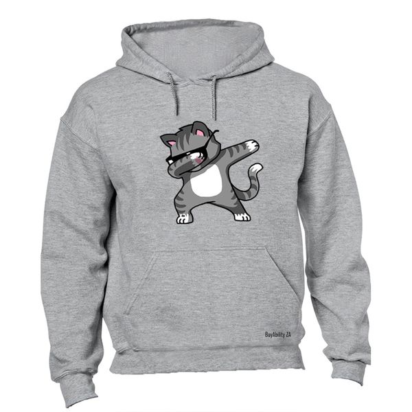 Dabbing Cat Ladies Hoodie - Grey