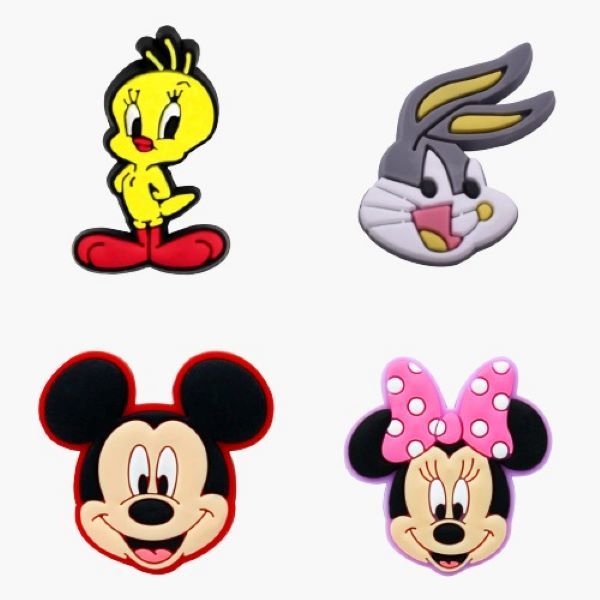 Gems/Charms For Shoes Set Gem Accessories -BugsBunny/Tweety/Minnie/Mickey