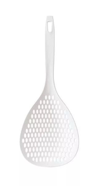 Skimmer Strainer Slotted Spoon, Seamless One-Piece Non-Stick Cooking