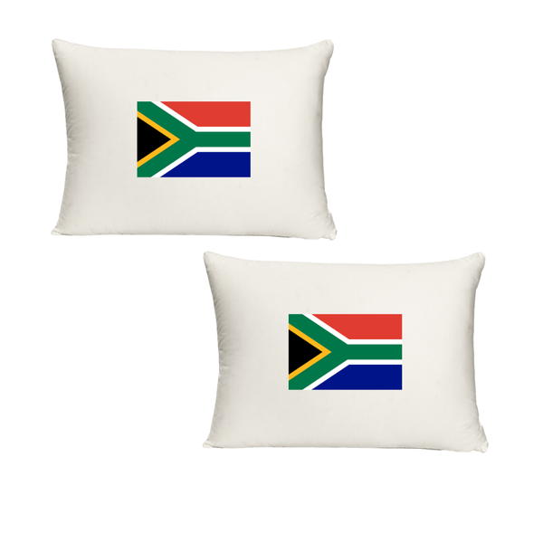 Katz Designs - Twin Pillow Cases - Polyester - South Africa Flag