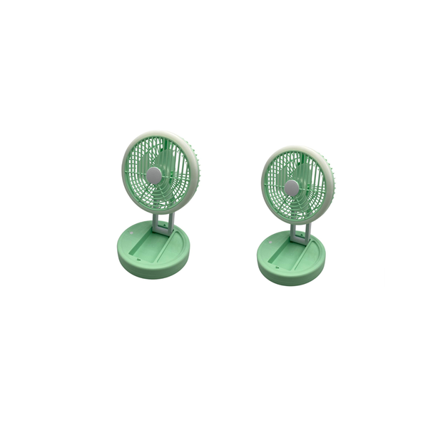 Set of 2 Folding Storge Lamp Circulating Fan JK-F665