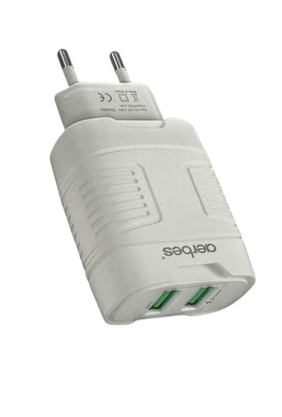 Aerbes Dual USB Port Smart Wall Travel Charger 2.4A With Auto ID