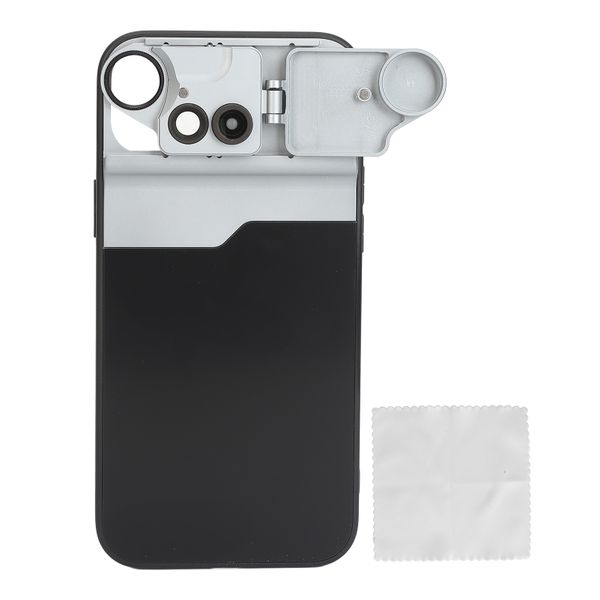 Magnetic Flip Lens Case - 3-in-1 For iPhone 15 Plus