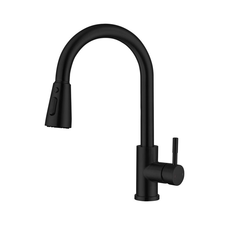 Faucet,Booster Extension Water-Tap, Pull-Out Universal Water Valve-Black