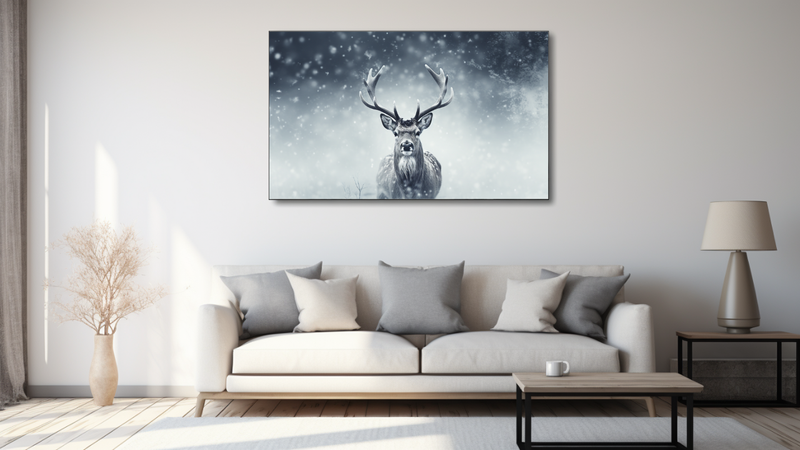 Canvas Wall Art - Reindeer Creative Art - HD0372