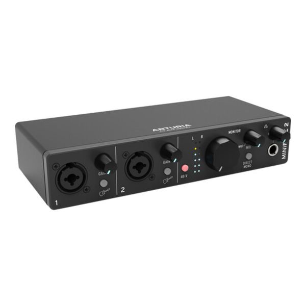 Arturia MiniFuse 2 Portable 2x2 USB Type-C Audio/MIDI Interface (Black)