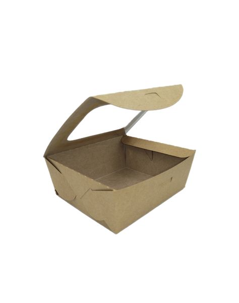 Kraft Paper Deli/Salad Containers - 600ml Eco Boxes -25 Pack