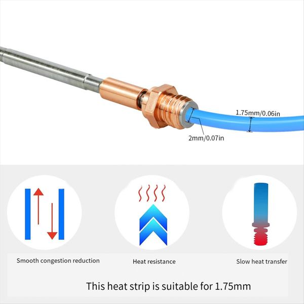 For Prusa I3 Mk4 Extruder Hotend+E3Dv6 Brass Nozzle For Prusa I3