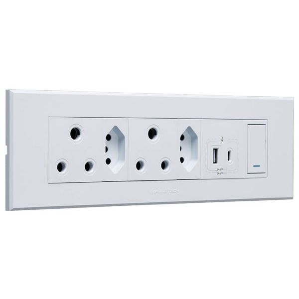 Veti 3 V-Slim, USB-A &amp; USB-C Omni Cluster (3VOMNI3W) Major Tech