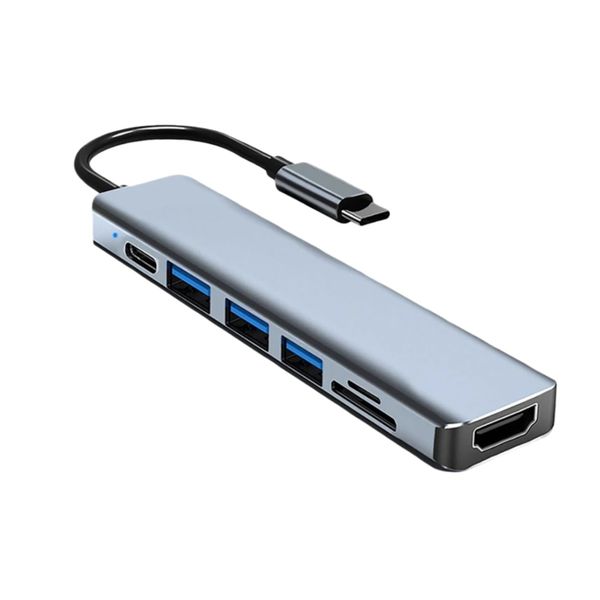 7-in-1 USB-C Docking Station with 4K HDMI, 87W PD for PC Laptop