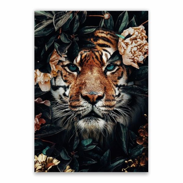 Tiger Flower Poster - A1
